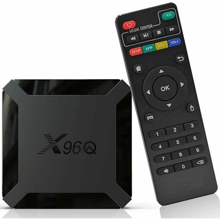 X96Q 2GB 16GB Android 10.0 Streaming Media Player/4K TV Box med Quad Core Chipset, 64-bit WiFi, 4K HD