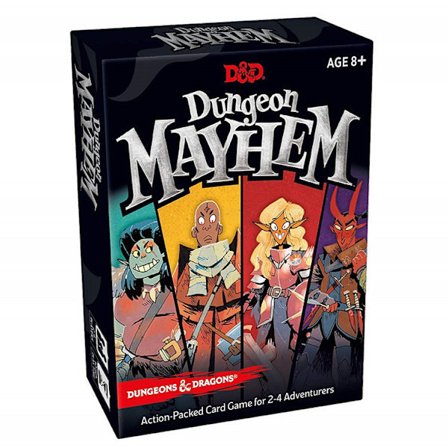 D&D Dungeon Mayhem kort brädspel | 8+ 2-6 spelare, roliga strider, familjesammankomster, väninteraktion