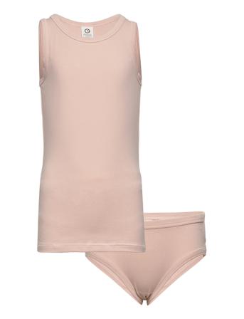 Underwear Set Briefs Girl 2-Pack Underkläderset Rosa Müsli By Green Cotton