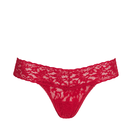 Hanky Panky Signature Lace Low Rise Thong, One Size Trosor Dam Röd ONESIZE