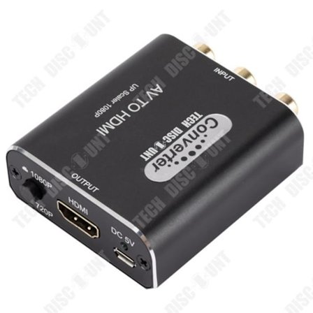 TD av till hdmi-omvandlare trefärgad line-in-adapter HD 1080P-förlängare allmänt kompatibel tillgänglig