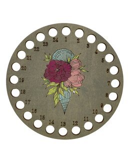 Lochkarte Blumen 24 Löcher