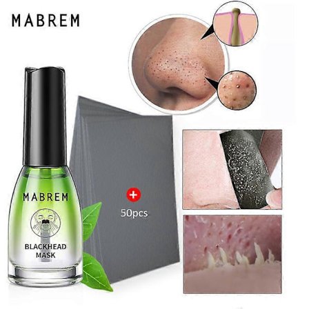 MABREM Blackhead Remover Ansikts- och Näsmask Porremsa Svart Mask Peeling Aknebehandling Djuprengörande Mask Oljekontroll Hudvård