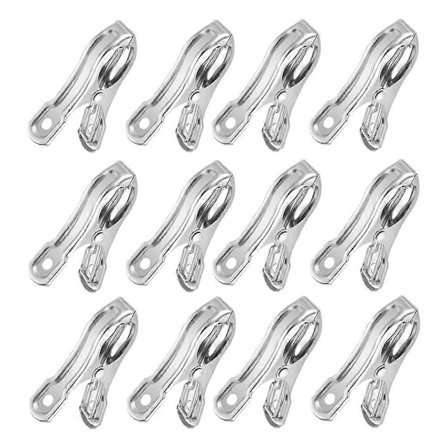 20 stk. Haveklemmer Rustfrit Stål Plantebetræk Klemmer Skyggenet Fikseringsklemmer