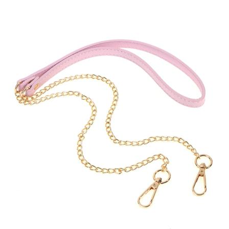 120CM Taske Kæde Læder Skuldertaske Håndtag Strap Pink