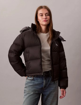 Calvin Klein Jeans Essential Midweight Puffer Jacke - Black - L