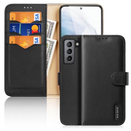 Samsung Galaxy S21 Fe Plånboksfodral - Dux Ducis Äkta Läder Svar