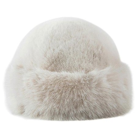 Vinterbøttehatt i fuskepels for kvinner, luksuriøs fuskekaninpels for en førsteklasses følelse for avslappet hverdagsbruk