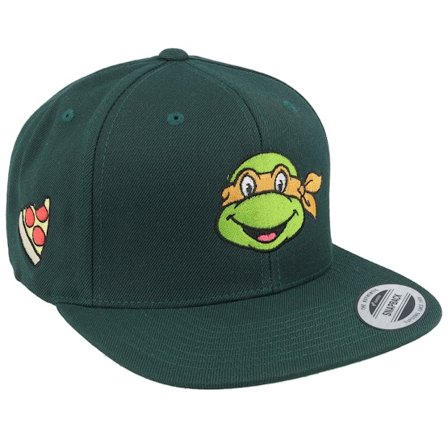 TMNT - Vert snapback Casquette - Michelangelo Dark Green Snapback @ Hatstore