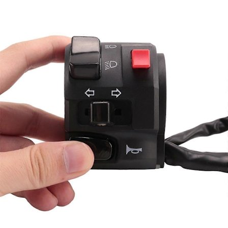 7/8" 22mm ATV Motorcykel Styr Kontrol Kontakter Venstre Højre til Hornknap Blinklys Tågelygte Lys Advarselslys