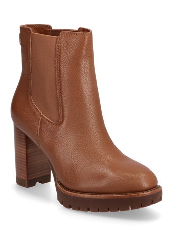 Lauren Ralph Lauren | Layne Pebbled Leather Bootie | 39