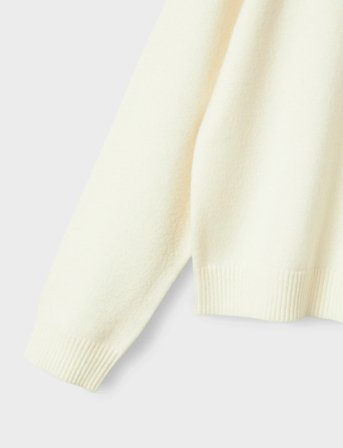 name it Nkfnelia Ls Knit - Cream - 134-140