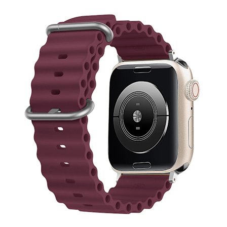 Silikon Ocean-armband för Apple Watch band Ultra Series 9 SE iWatch 42mm 44mm 45mm 49mm 38mm 40mm 41mm correas 49 44 45 mm band