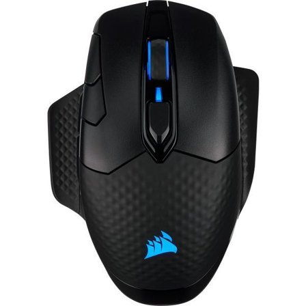 Corsair Gaming DARK CORE RGB PRO - mus - 2.4 GHz, Bluetooth 4.2 LE, USB 2.0 - svart
