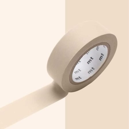 Maskeringstejp - ORIGINAL Maskeringstejp (MT) - Uni Pastellbrun - Washipapper - 15 mm - 10 meter