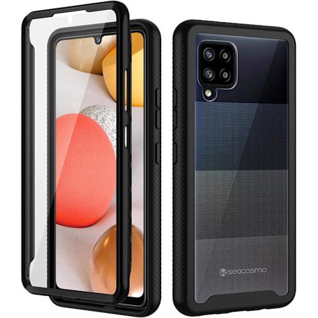 Samsung A42 5G Deksel, Full Body Støtsikkert Deksel Slim Fit Bumper Beskyttelsesdeksel for Samsung Galaxy A42 5G - Svart