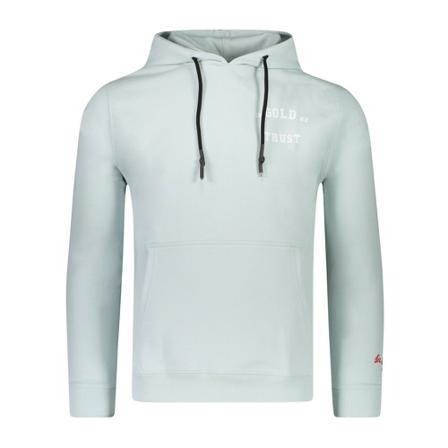 In Gold We Trust, Hoodie Blauw, Heren, Maat:M,Katoen