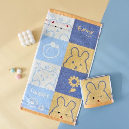 Barnehage Ansiktshåndkle Vaskehåndkle BLÅ