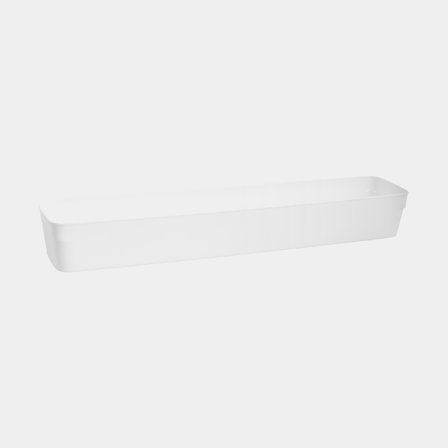 Small storage container Nordiska Plast Store It Flexible, white, 370 x 74 x 50 mm