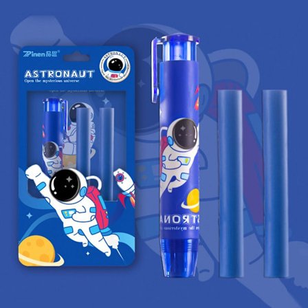 2 Set in tryckande Pencil Eraser Mekanisk Eraser BLÅ SET BLÅ SET