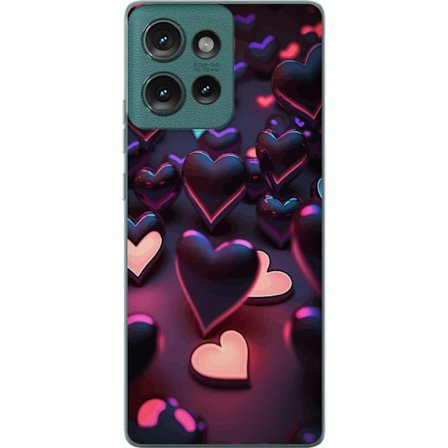 Kompatibel Mobilcover til Motorola Motorola Edge 50 Midnatshjerter