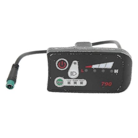 Elektrisk Sykkel LED Strømdisplay Panel Elektrisk Sykkel Modifikasjon Display Meter Med Vanntett 5p Hannplugg For 22.2mm Styre