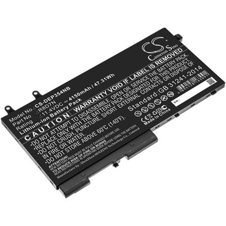 Batteri till Notebook, Bärbar dator för DELL Precision 15 3540, Inspiron 7591 m.fl.