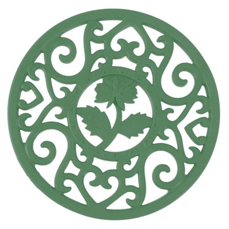 Silikoninen pannunalunen kuumille astioille, lämmönkestävä liukumaton keittiön työtaso kuumille alustoille, vihreä moderni