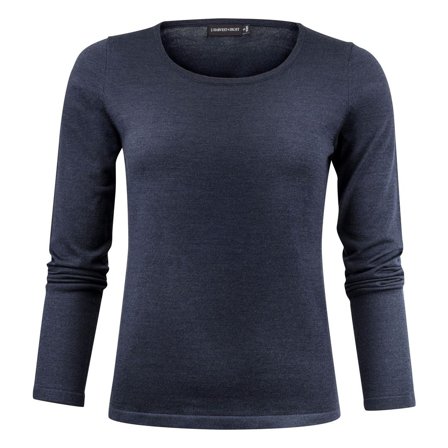 J. HARVEST & FROST Tröja merino J.HoF u-ring dam navy M - Lyreco - Yrkeskläder - Tröjor och Sweatshirts - Stickat