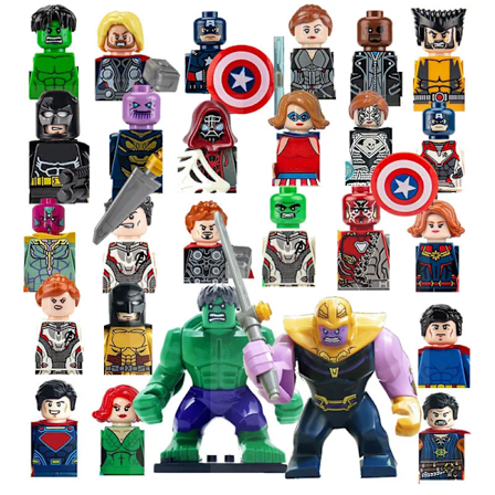 42 kpl Setti MOC Supersankari Mini Block Lelu Marvel Action Figuuri tee-se-itse palapeli asennus lohko lelu