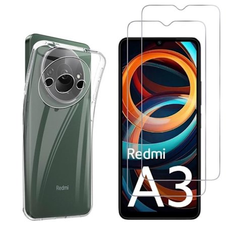 Skræddersyet cover til Xiaomi Redmi A3 - Phonillico - Fleksibel - Gennemsigtig - Ridsefæst - Stødabsorberende