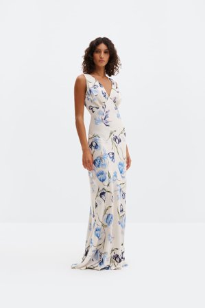 Malina - Thelma maxi dress - 44 - Tulip Blue