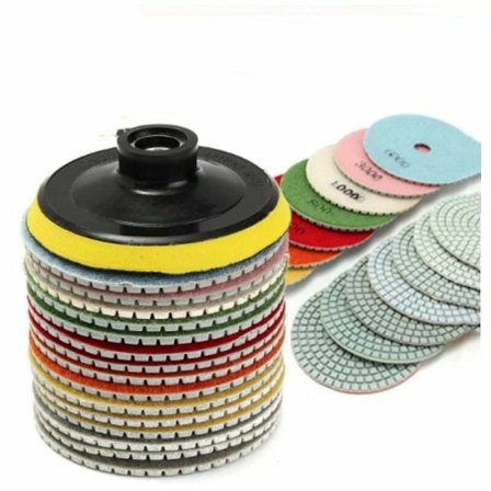 Våta och torra diamantslipningssskivor - 4 - för granit, marmor, betong, sten