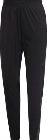 Adidas Women's Run Icons 3-Stripes Wind Running Pants Women workout trousers Black M