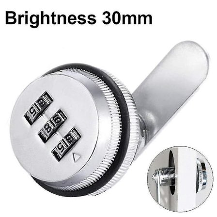 Combinat Postkasse Uten Nøkkel For Skap Er 30mm