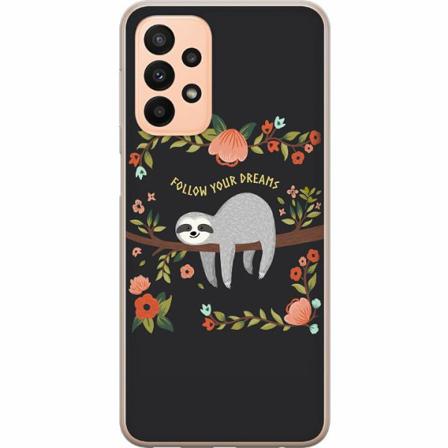 Samsung Galaxy A23 5g Genomskinligt Skal Sloth Of Wisdom