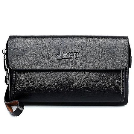 Håndveske for menn, Business Casual Clutch Bag, Trendy Menneshåndveske med kombinasjonslås