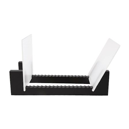 Vinylplateoppbevaring - vinyl LP-platestativ 34,8 cm langt - vinylplateholdere (svart)