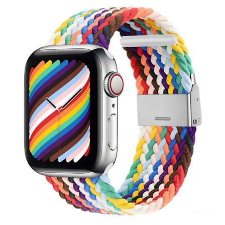 Flätat armband kompatibelt med Apple Watch-armband 49mm 40mm 44mm 45mm 41mm 46mm 42mm 45mm Armband IWatch Ultra Series 11 10 9 7 8 6 5 SE Armband