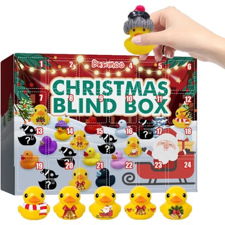 Julekalender 2022, 24 Gummiand Blind Box Gaver