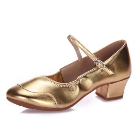 Kvinnor Ankelband Latin Salsa Danssko Mjuk Mary Jane Heels