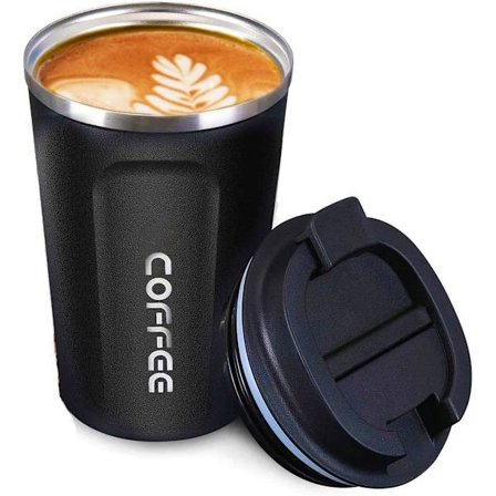 Ruostumattomasta teräksestä valmistettu termosmuki, mukaan otettava vesipullo, BPA-vapaa termospullo, ilmatiivis muki, automuki juomille