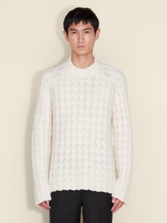 Holzweiler Caraway Cable Sweater - Ecru - Men's - Extra Small