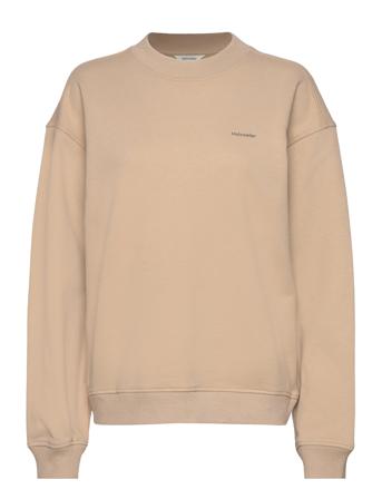 W. Relaxed Crew Designers Sweatshirts & Hoodies Sweatshirts Beige HOLZWEILER