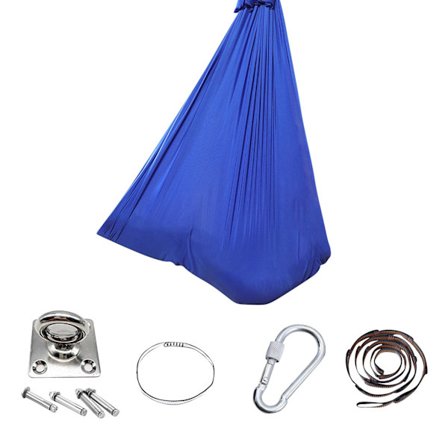 Nylon Stretch Hengekøye for Barn Innendørs Utendørs Aerial Yoga Svingsete for Barn Yoga Øvelse