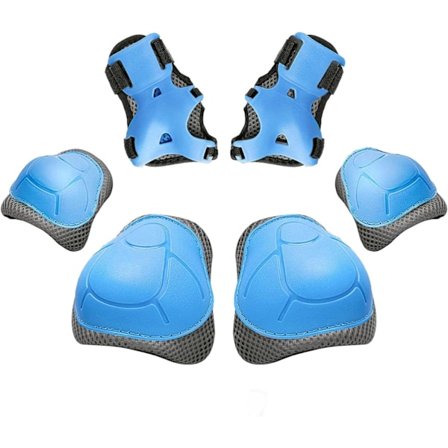 Knæbeskyttere til Voksne/Børn Albuebeskyttere Håndledsbeskyttere 3 i 1 Beskyttende