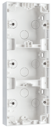 SG Påveggskappe 3-hull Hvit