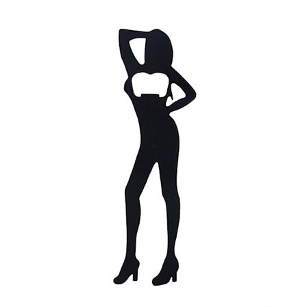 Sexy Man Form Flaskeåpner Sklisikker Metall Vakker Kvinne Boksåpner Festtilbehør