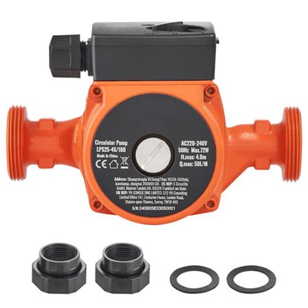 Kuuman veden kierrätyspumppu - DUOKU - LPS25-4S-180 - 50 L/min - 72 W - Hiljainen 3 nopeudella