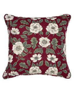 Kuddfodral Lillemor med tryckt julmotiv 2-pack Röd - Jul - Linea